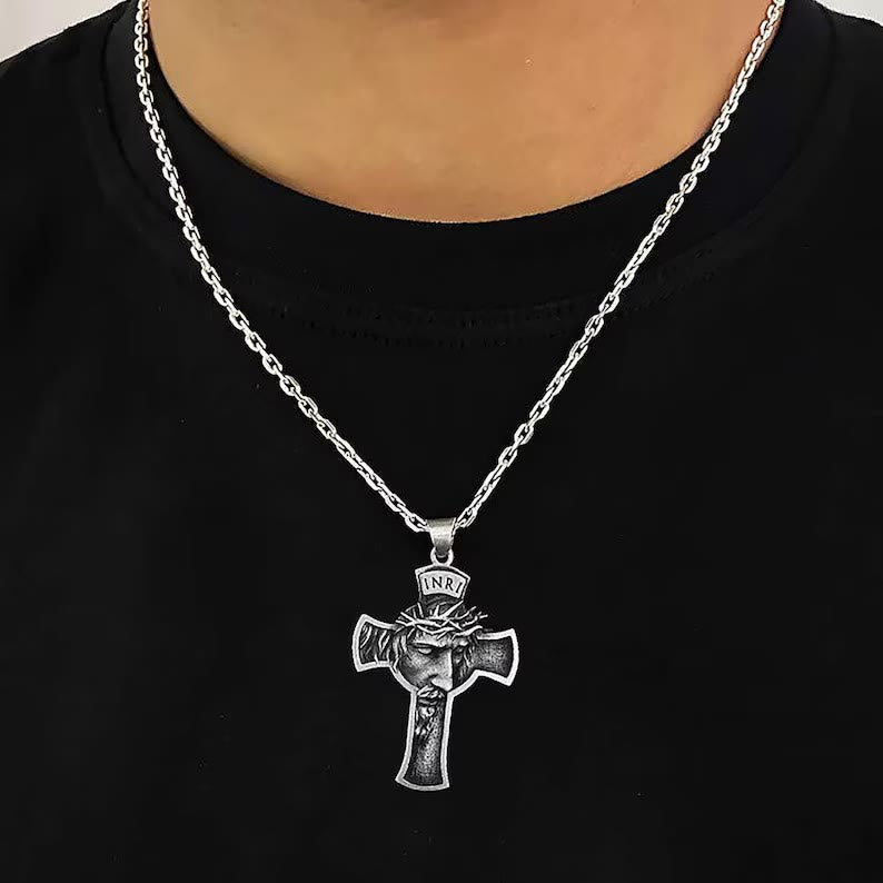 Colar Jesus Vintage Dourado