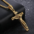 Colar Crucifixo com Berloque Vintage
