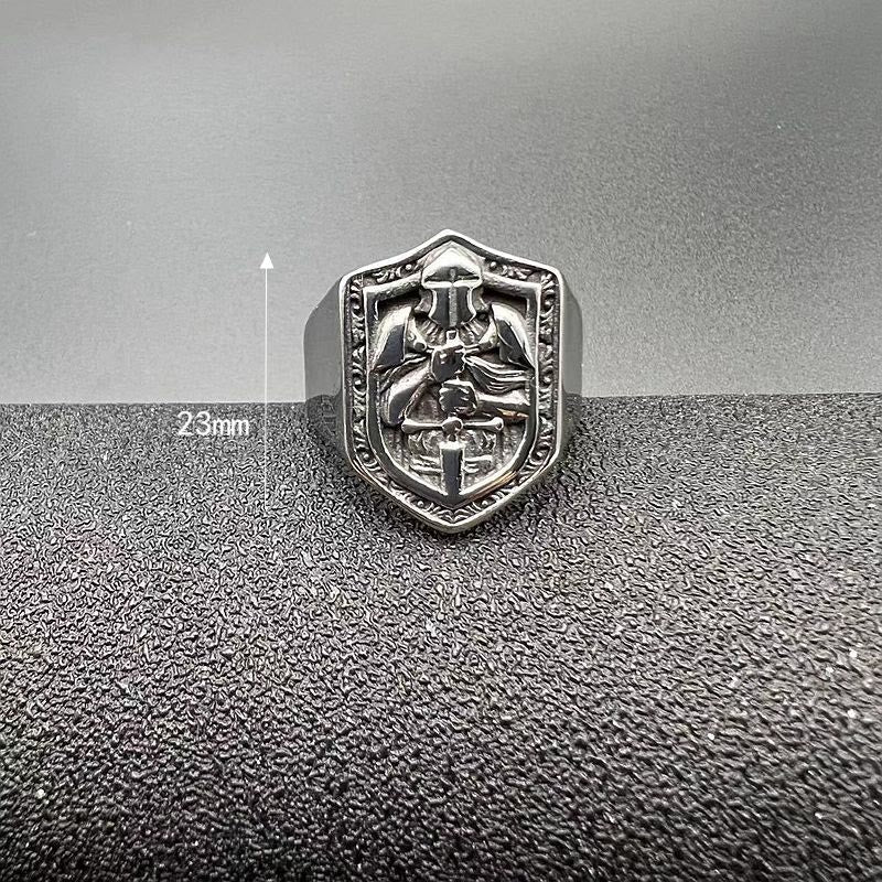 Anel com Escudo Clássico