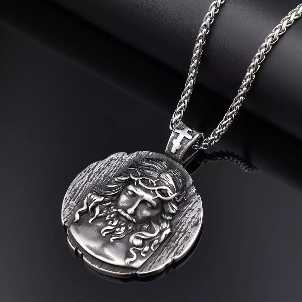Jesus Crown of Thorns Pendant Necklace