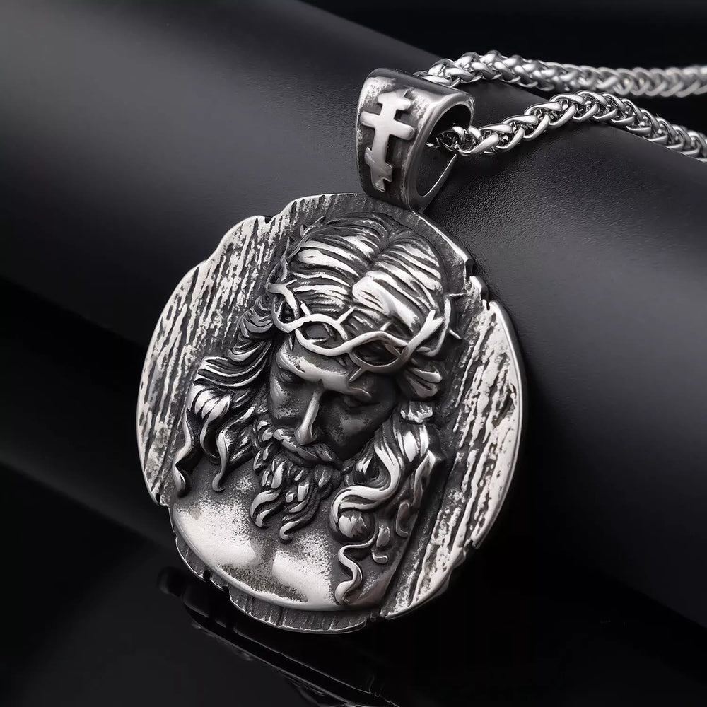Jesus Crown of Thorns Pendant Necklace