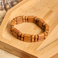 Pulseira Cruz de Madeira