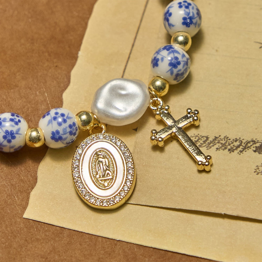 Pulseira Nossa Senhora com Medalha Glória