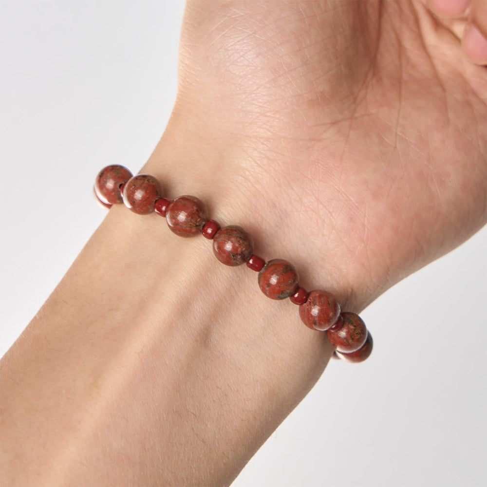 Pulseira Medalha Milagrosa Vintage Vermelho