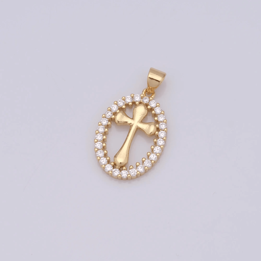 Colar Cruz de Cristal Clássico