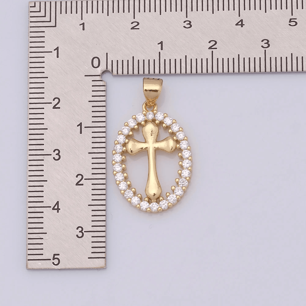 Colar Cruz de Cristal Clássico