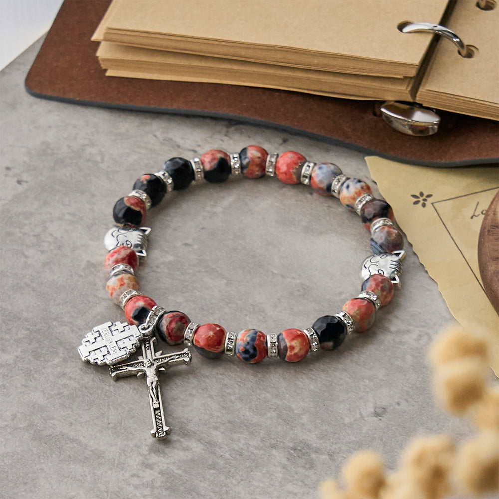 Pulseira São Bento de Ágata Vintage