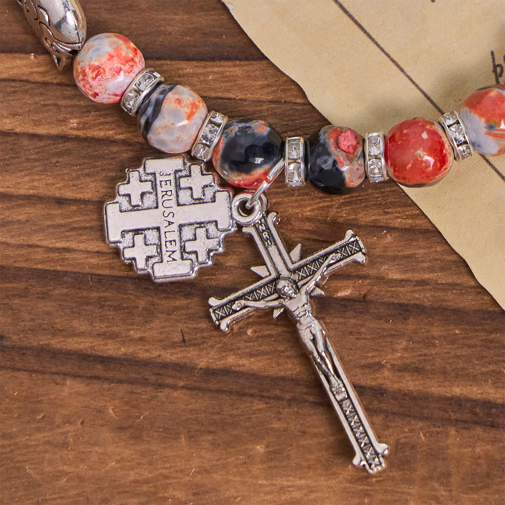 Pulseira São Bento de Ágata Vintage