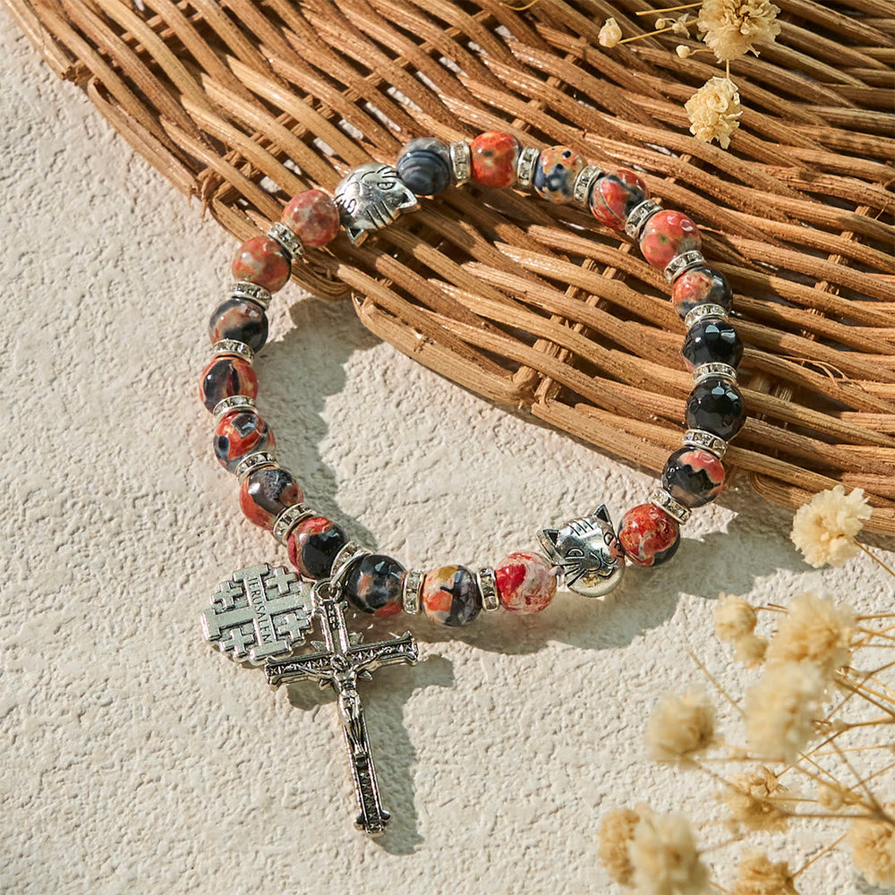 Pulseira São Bento de Ágata Vintage