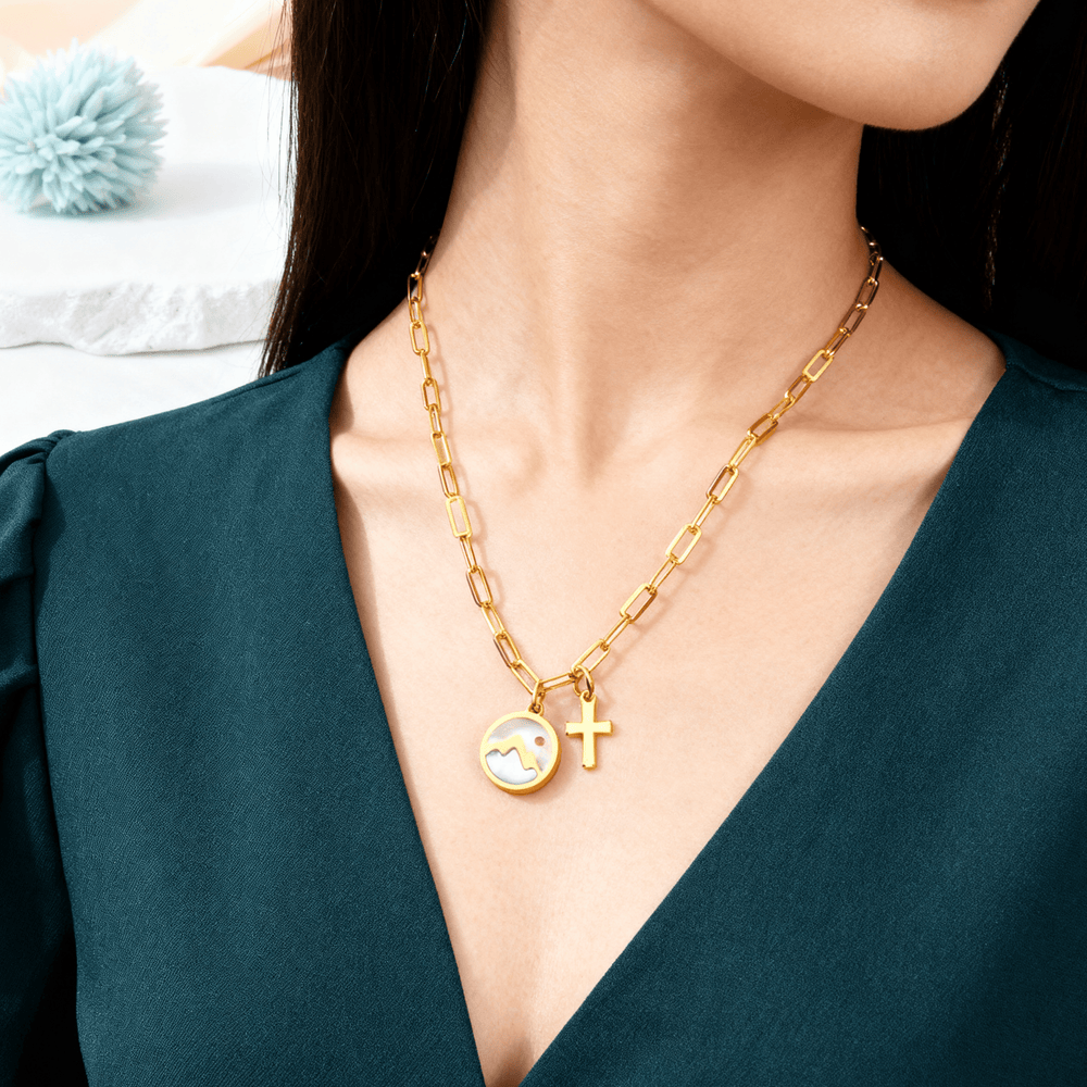 Colar Semente de Mostarda Moderno Dourado Dourado