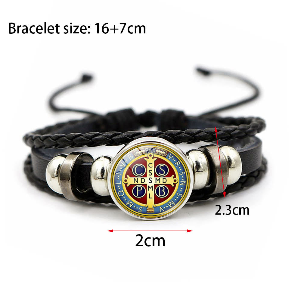 Multicolor Adjustable St. Benedict Bracelet