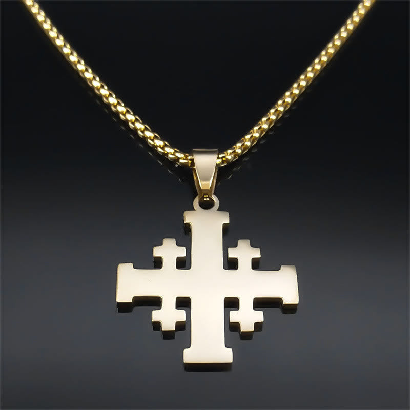 Colar Pai Nosso Minimalista Dourado