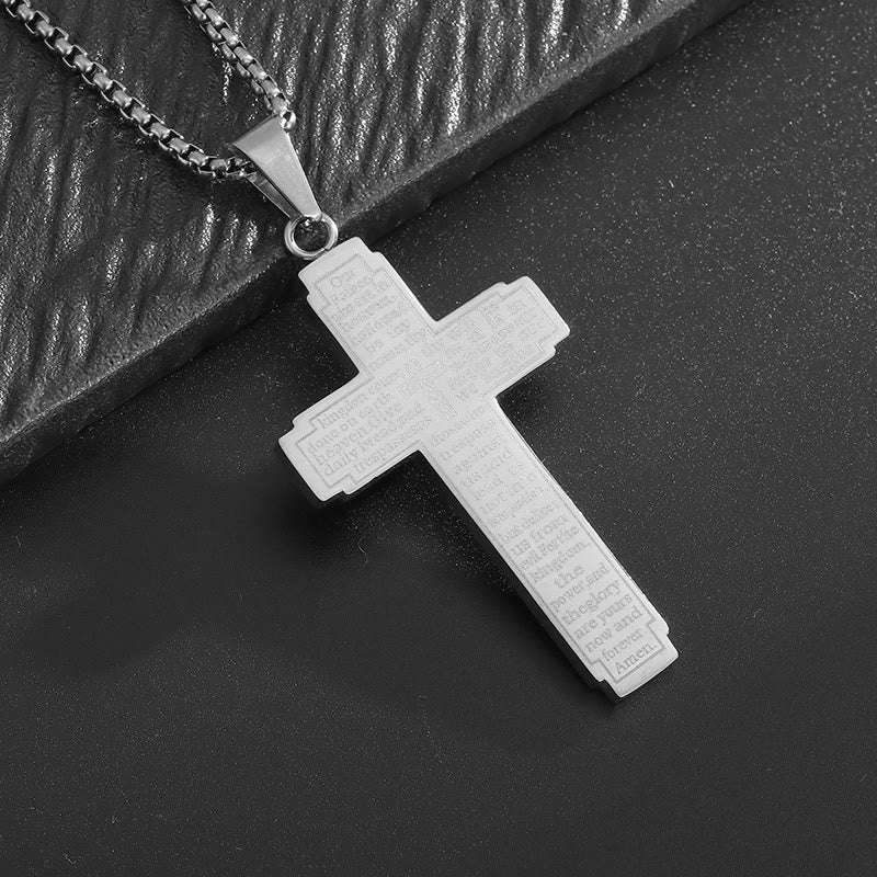Scripture Cross Pendant Necklace