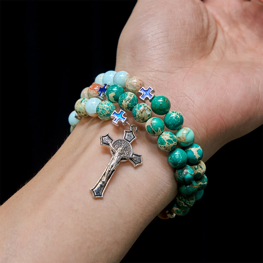 Pulseira Terço Moderno Verde