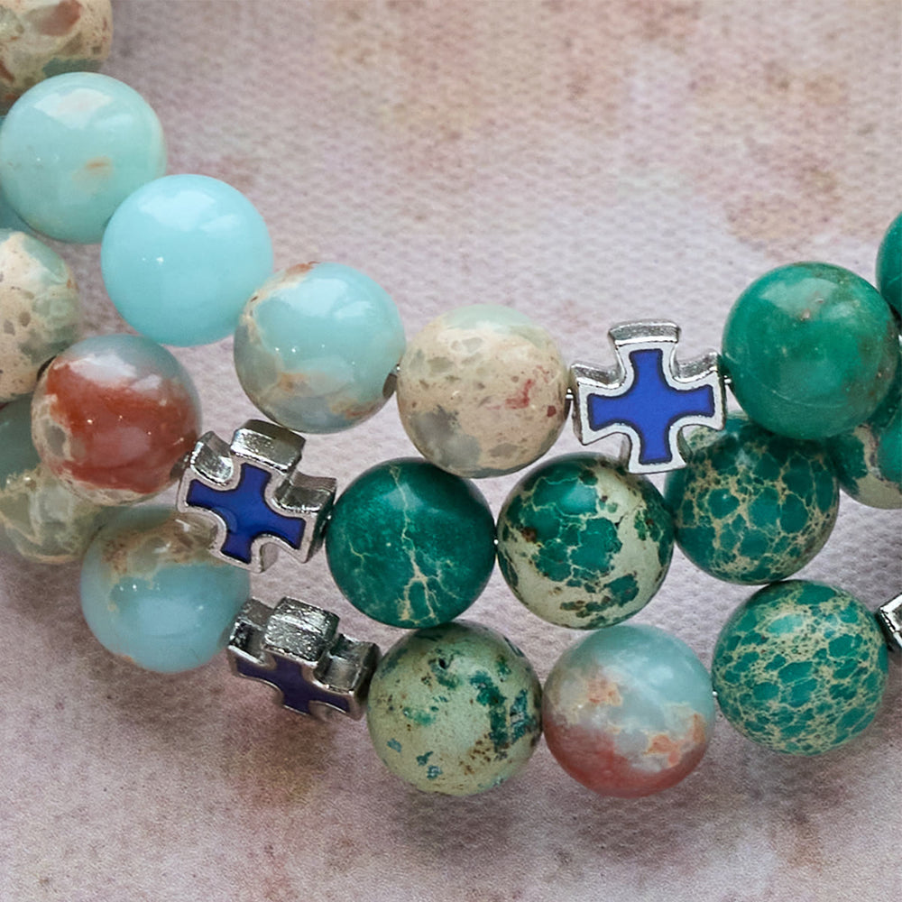 Pulseira Terço Moderno Verde