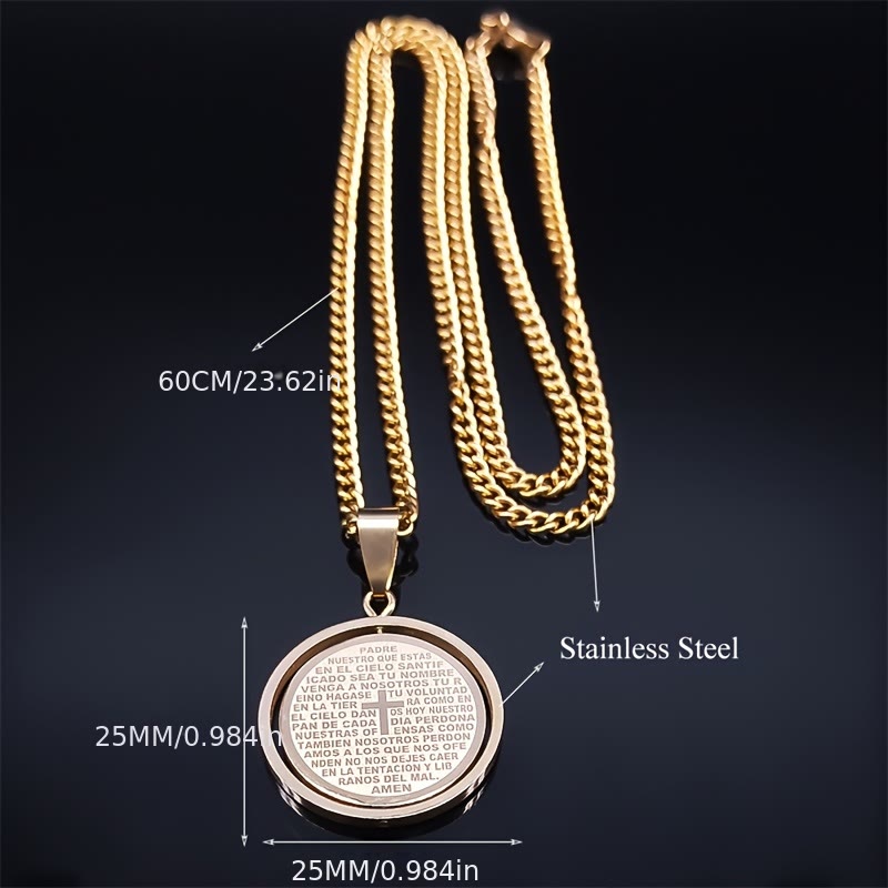 Colar Fé Moderno Dourado