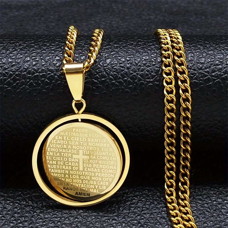 Colar Fé Moderno Dourado