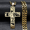 Crown of Thorns Cross Necklace