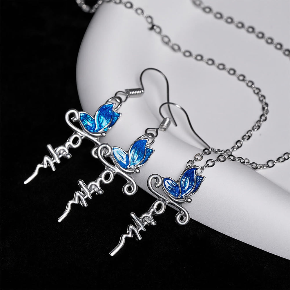 Butterfly Cross Jewelry Set