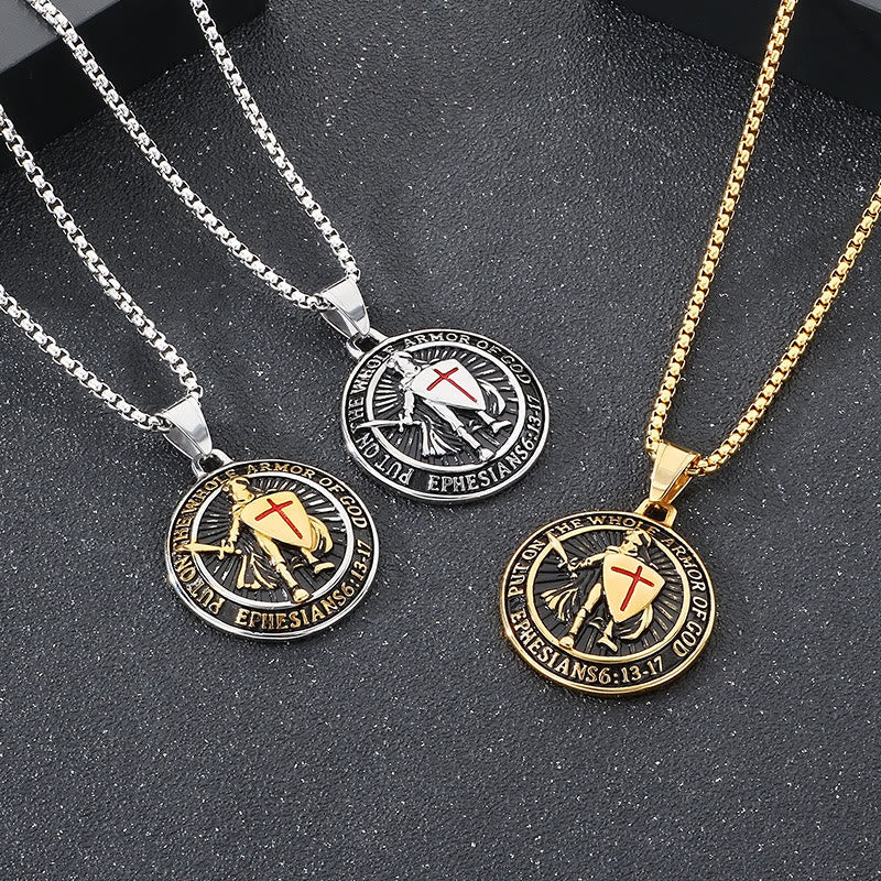 Vintage 3-Color Ephesians 6 Necklace
