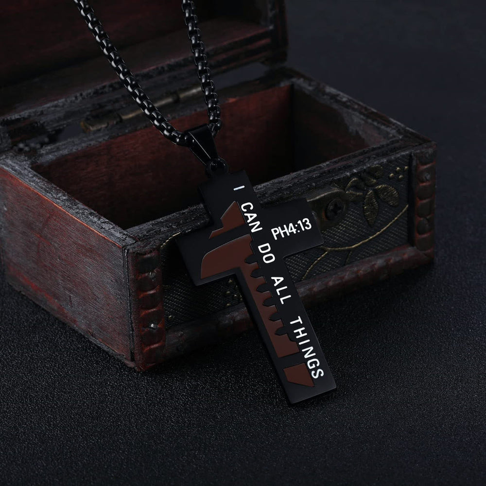 Rugby/Basketball Cross Necklace