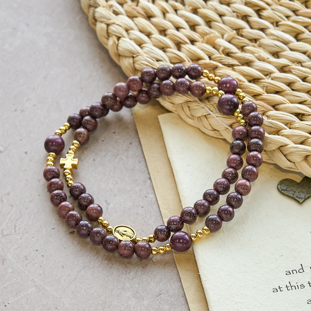 Pulseira Nossa Senhora de Madeira Moderno