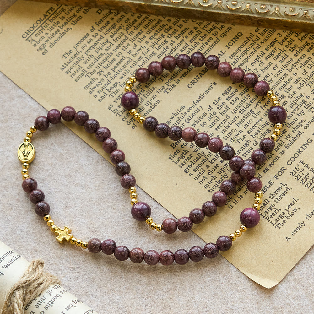 Pulseira Nossa Senhora de Madeira Moderno