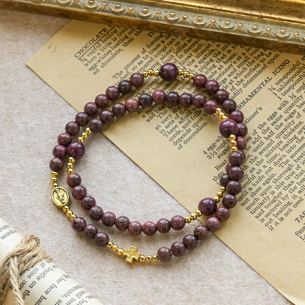 Pulseira Nossa Senhora de Madeira Moderno
