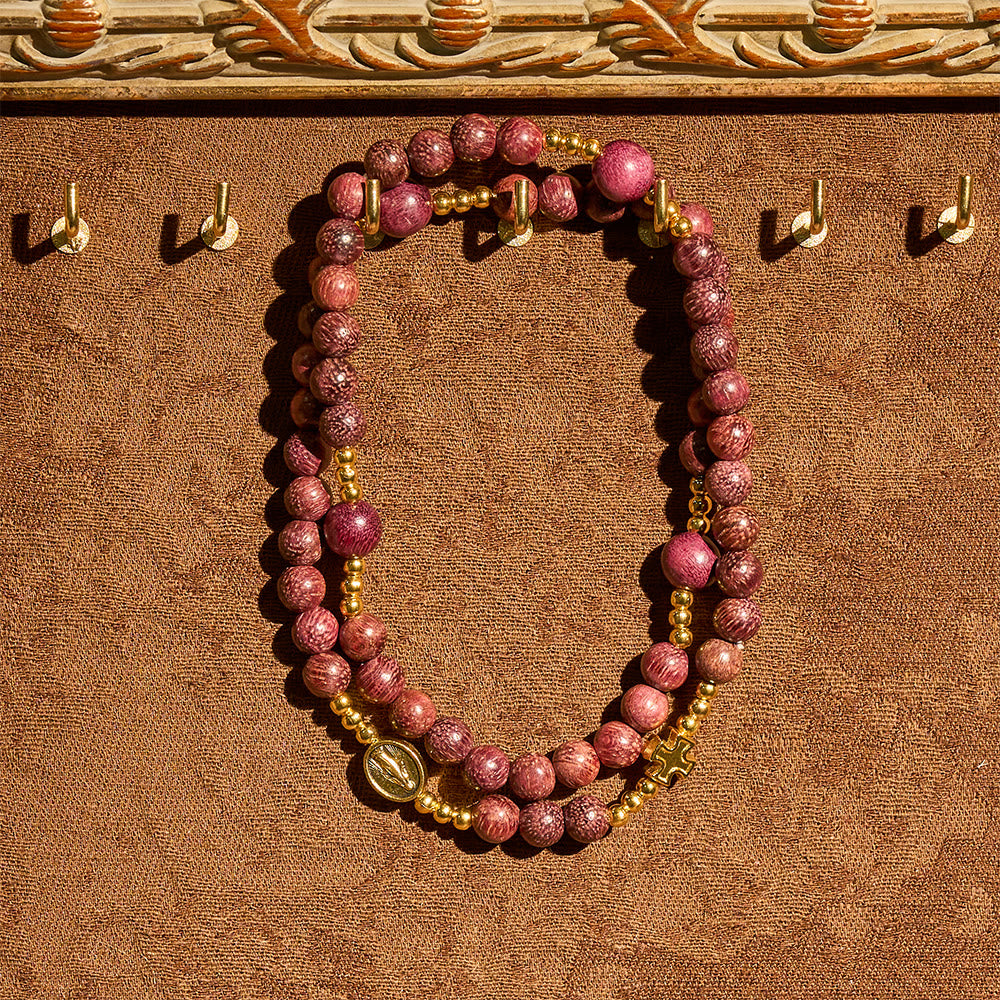 Pulseira Nossa Senhora de Madeira Moderno