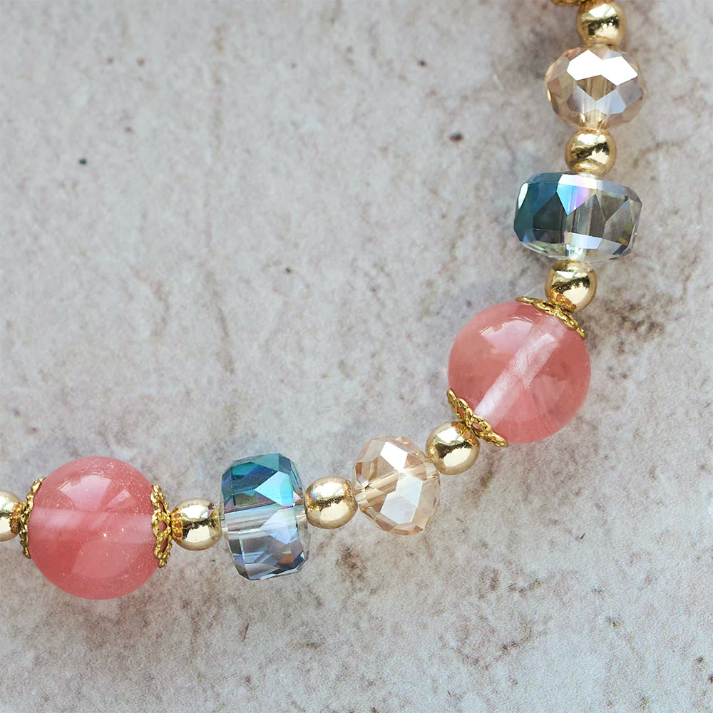Pulseira Crucifixo de Cristal Moderno