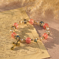 Pulseira Crucifixo de Cristal Moderno