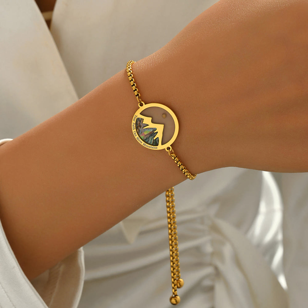 Pulseira Semente de Mostarda Moderno Dourado