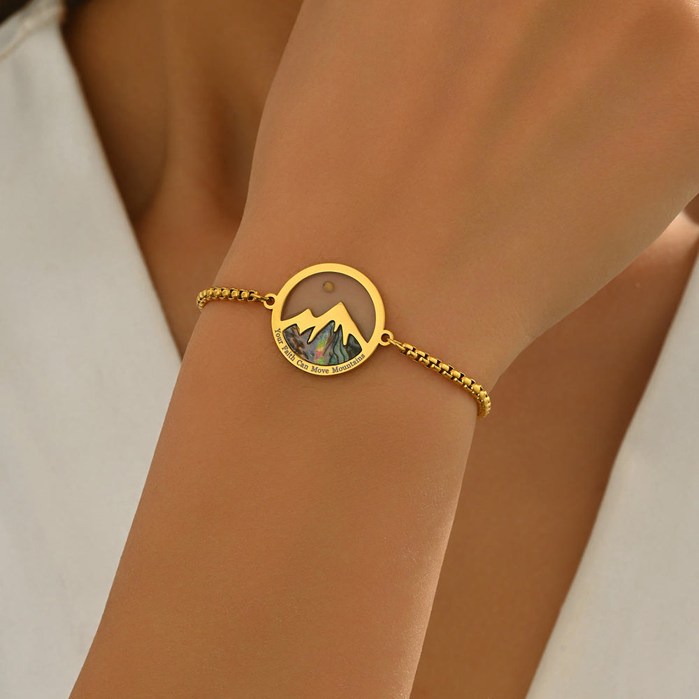 Pulseira Semente de Mostarda Moderno Dourado