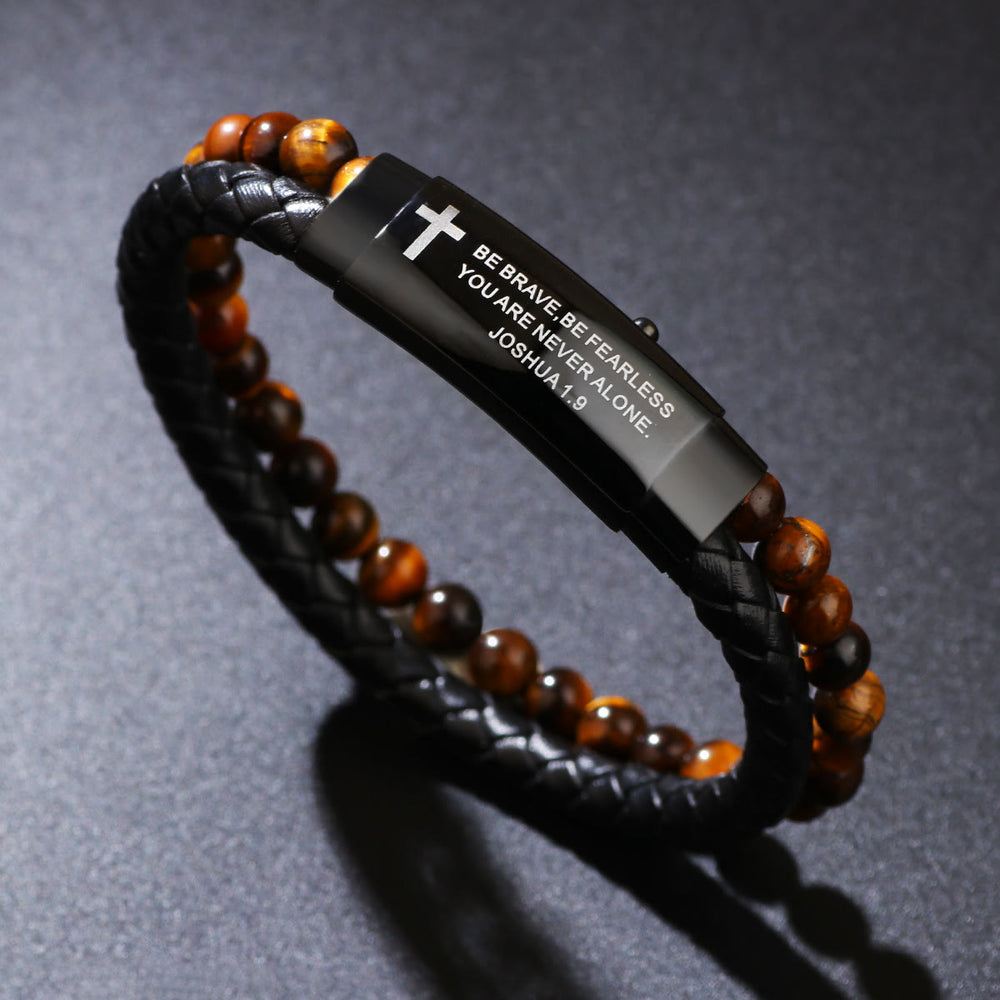 Pulseira Versículo Moderno Prateado