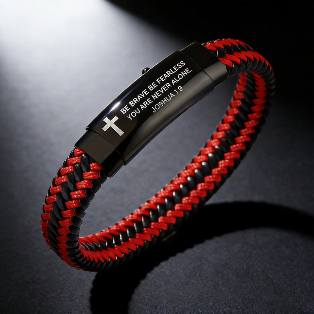 Pulseira Versículo Moderno Prateado