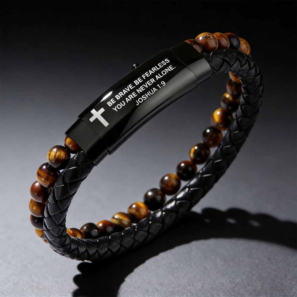 Pulseira Versículo Moderno Prateado