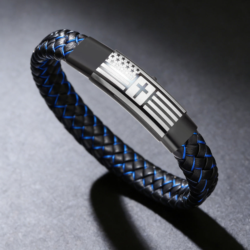 Pulseira Versículo Moderno Prateado