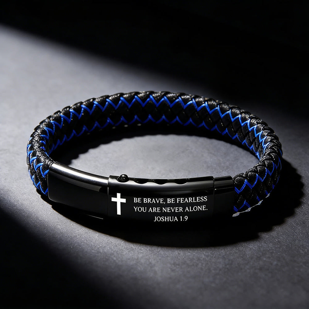 Pulseira Versículo Moderno Prateado