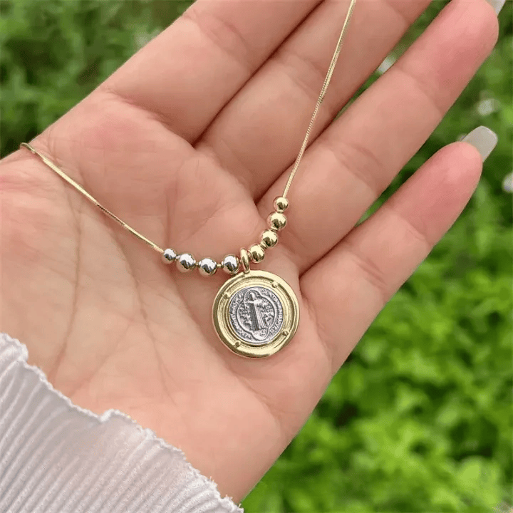 Sacred Heart/ St.Jude/ St. Benedict Pendant Necklace