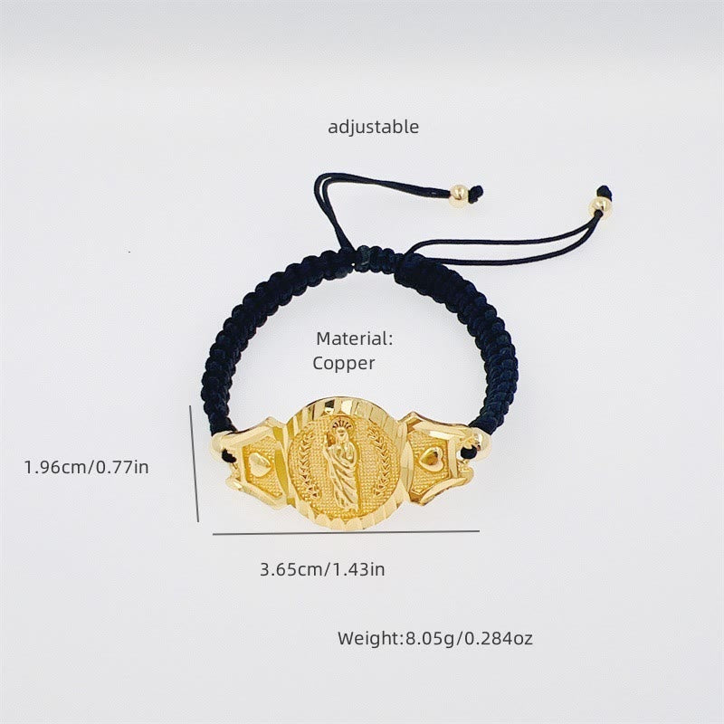 Multi-Cord Our Lady Bracelet