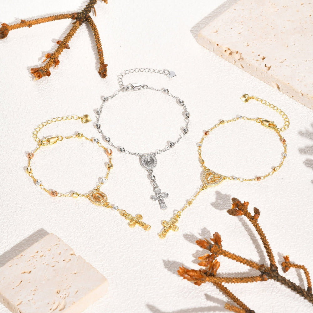 Pulseira Nossa Senhora Moderno Dourado