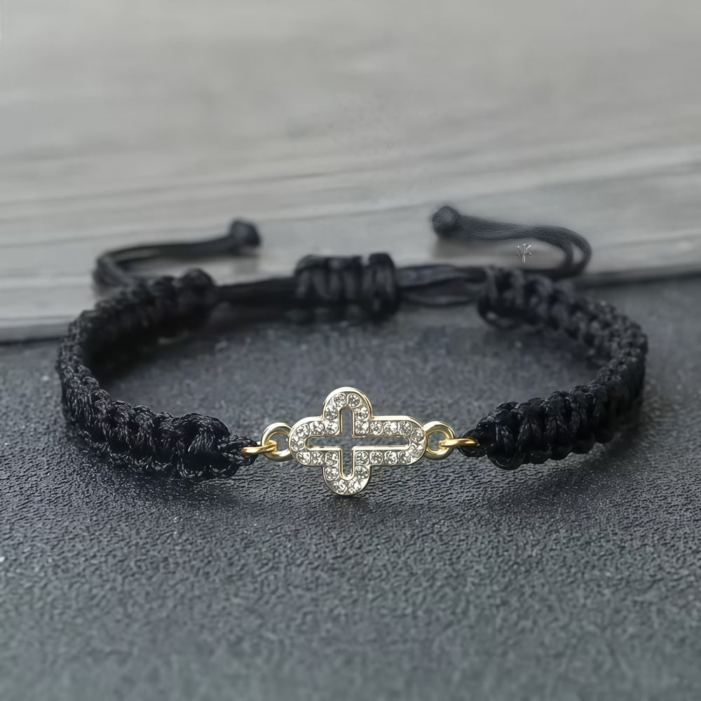 Pulseira Cruz Moderno Trançado