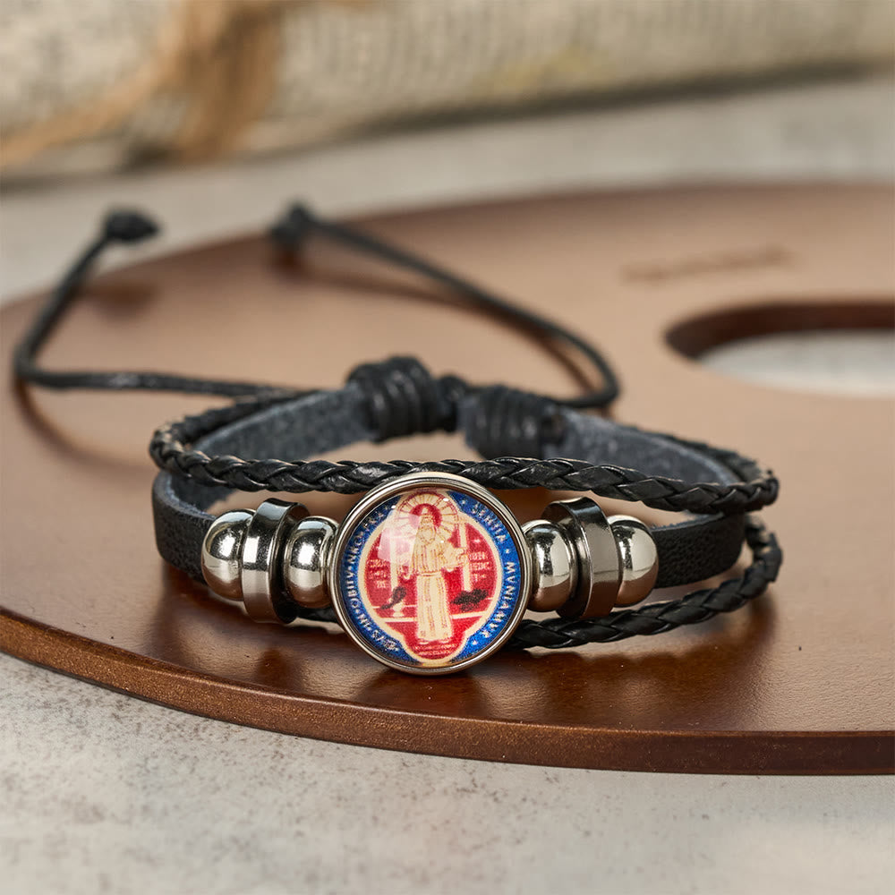 Multicolor Adjustable St. Benedict Bracelet