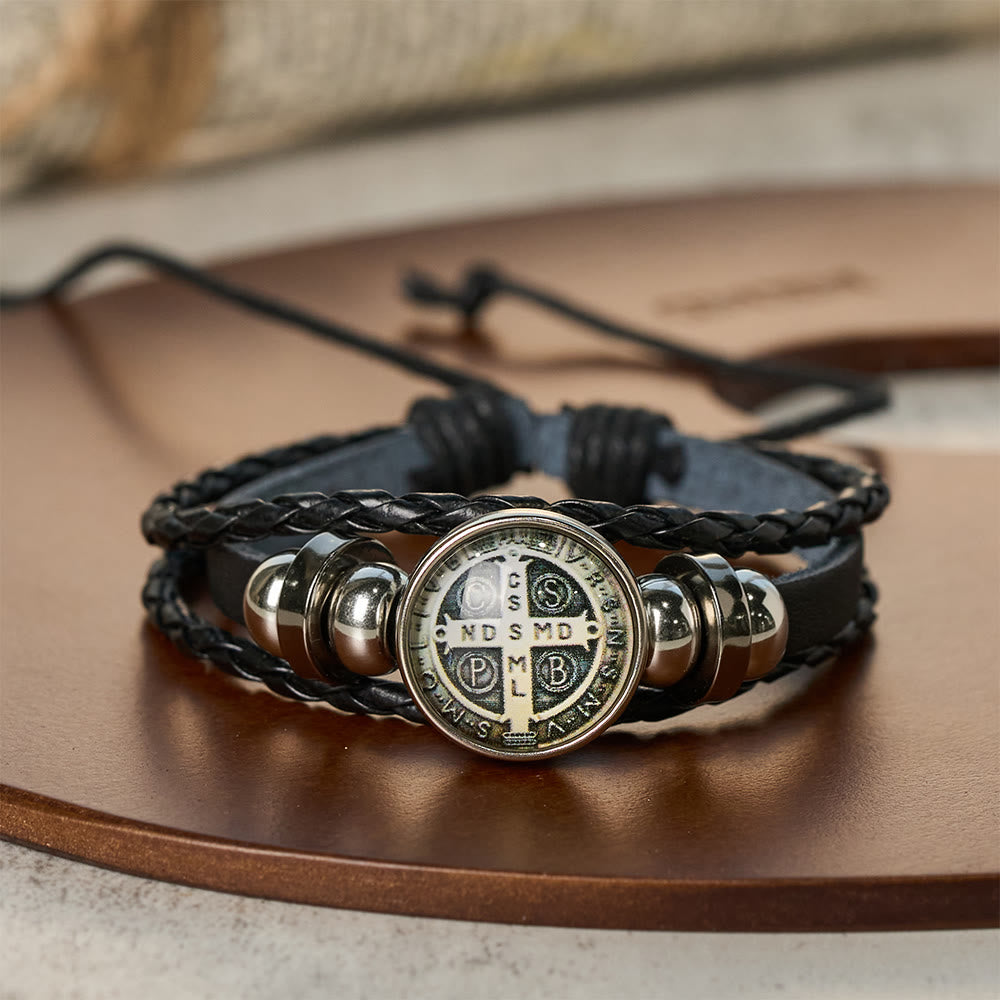 Multicolor Adjustable St. Benedict Bracelet