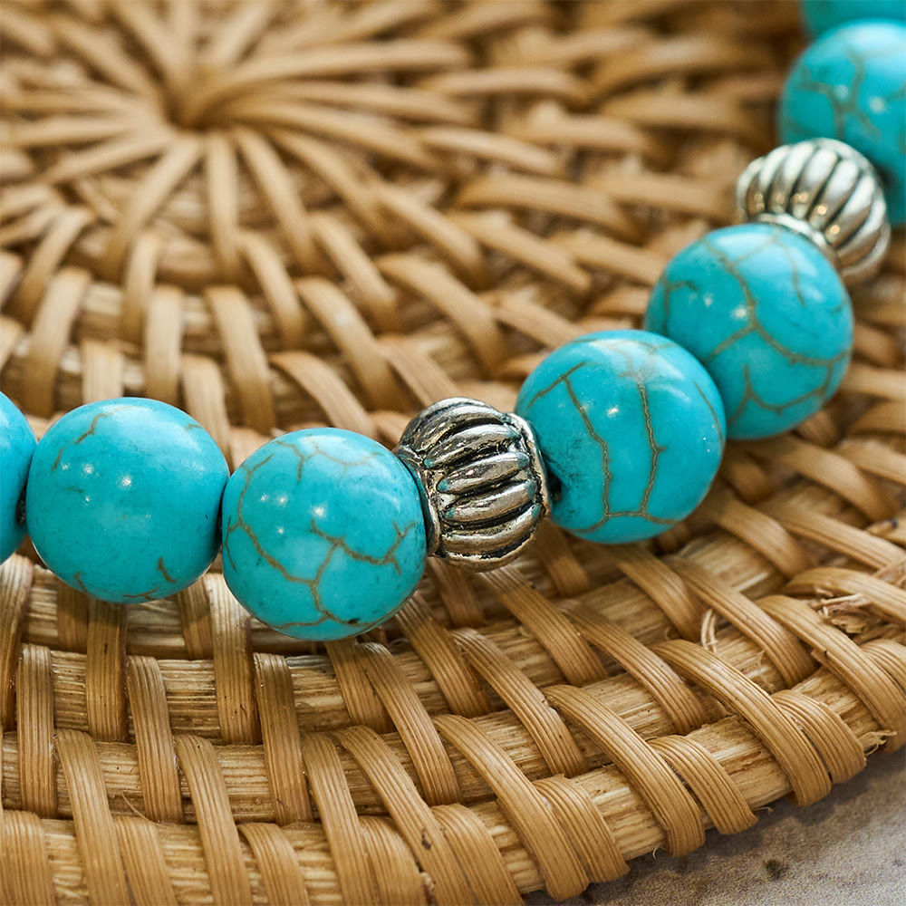 Pulseira Cruz de Turquesa Paz
