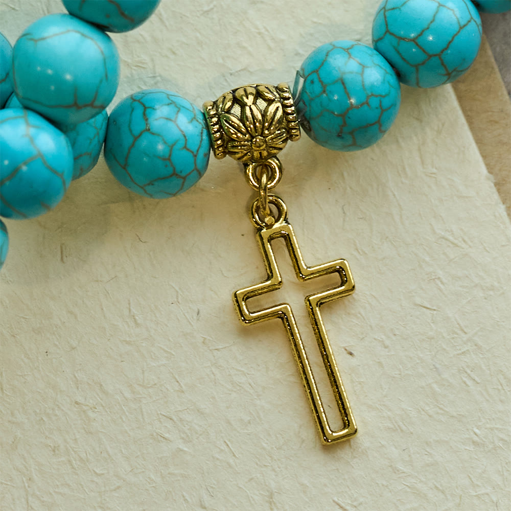 Pulseira Jesus de Turquesa
