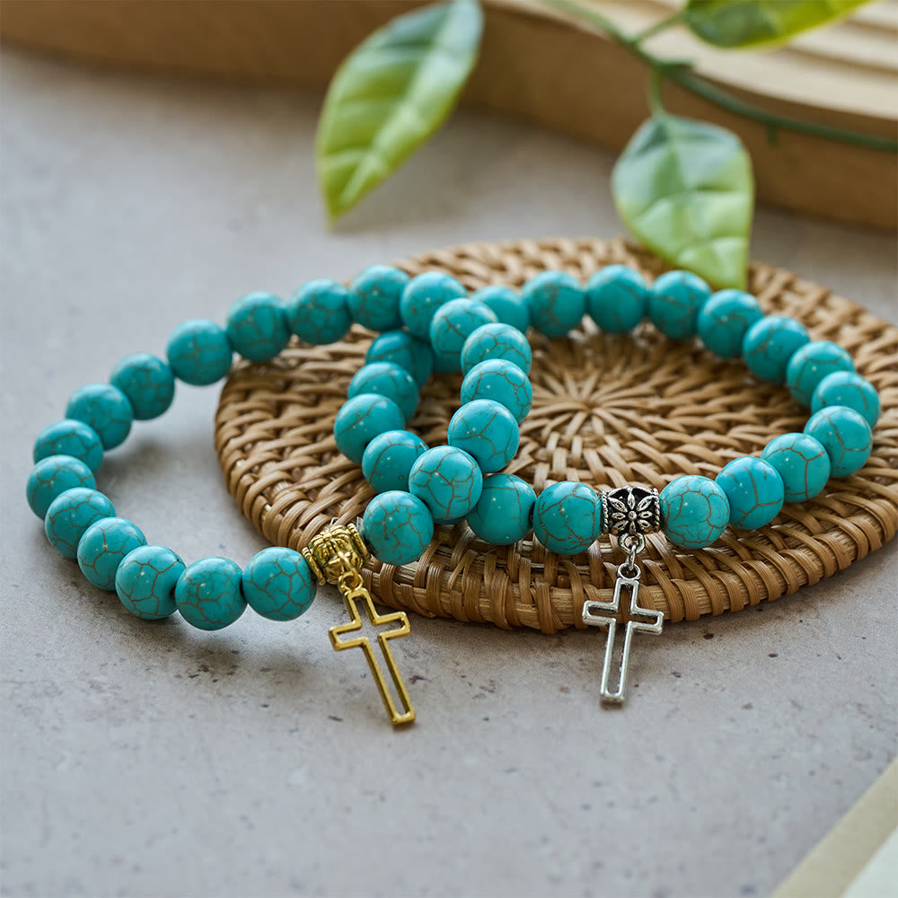 Pulseira Jesus de Turquesa