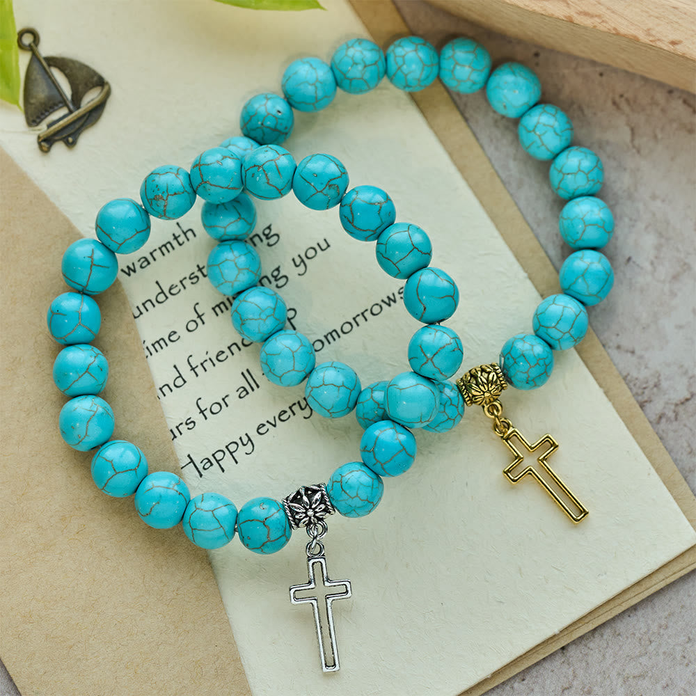 Pulseira Jesus de Turquesa