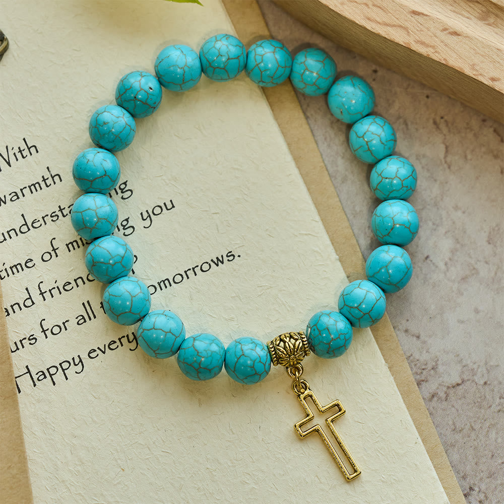 Pulseira Jesus de Turquesa