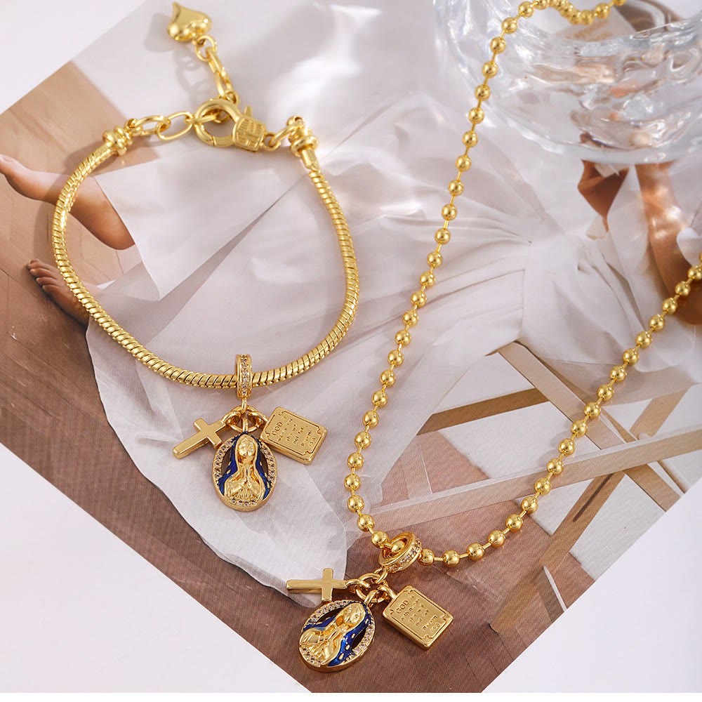 Our Lady of Grace Charm Jewelry Set